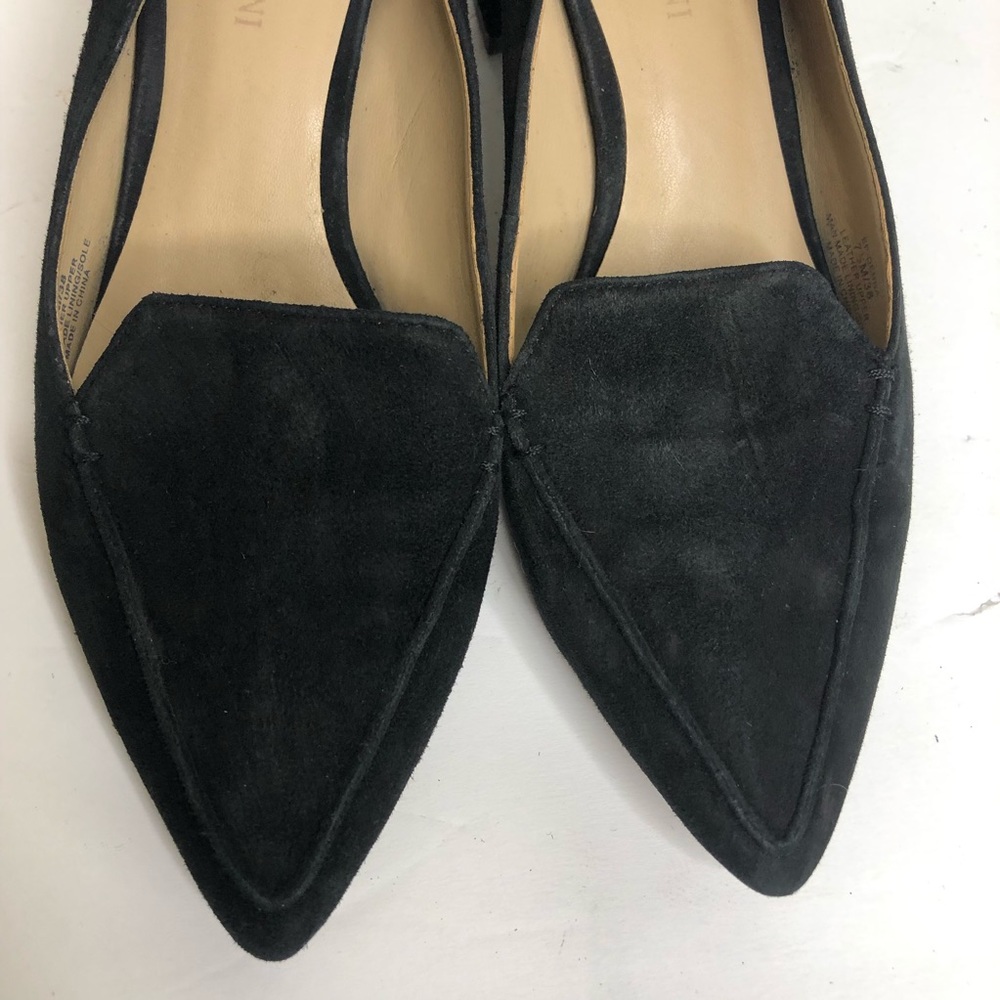 Enzo Angolini Black Suede Flat Mocosin Style Shoes